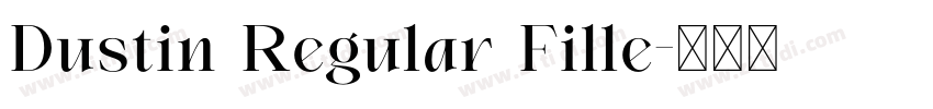 Dustin Regular Fille字体转换